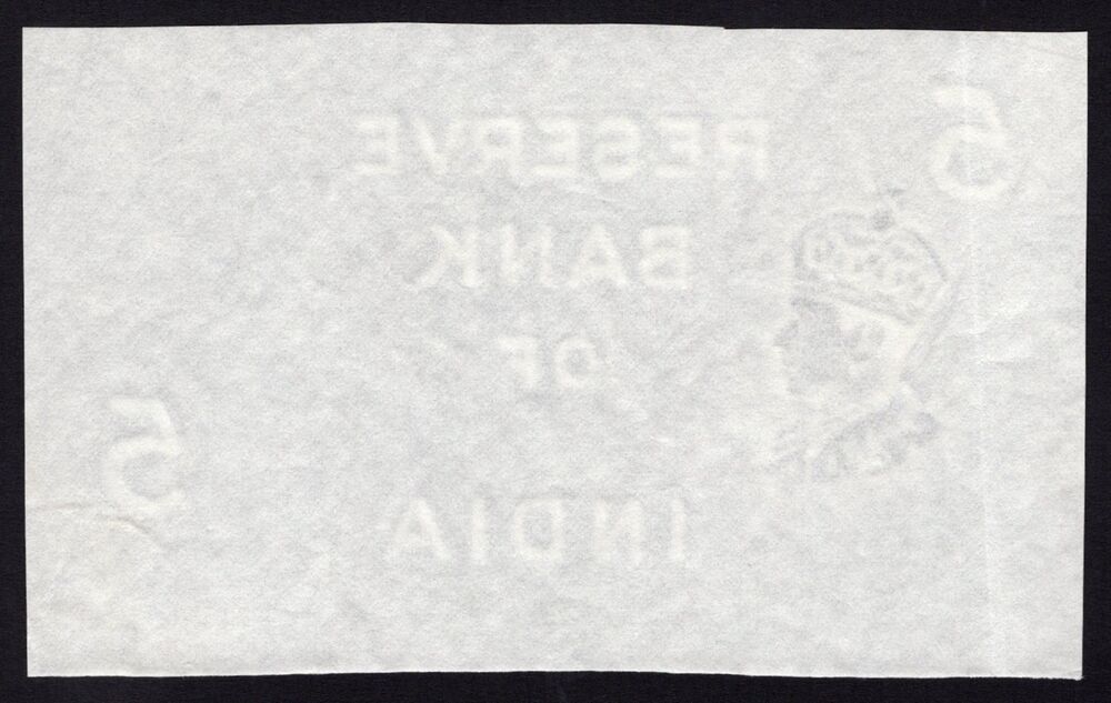 India - 5 Rupees 1937 - Pick # 18 - Watermark paper - XF