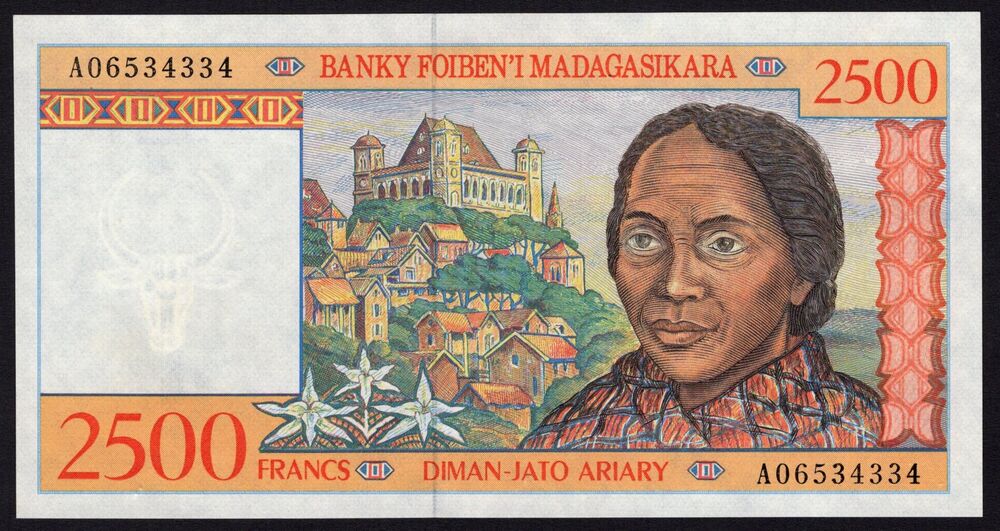 Madagascar - 2500 Francs 1998 - Pick # 81 - UNC