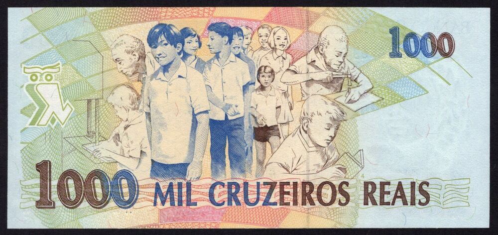 Brazil - 1000 Mil Cruzeiros Reais 1993 - Pick # 240 - UNC