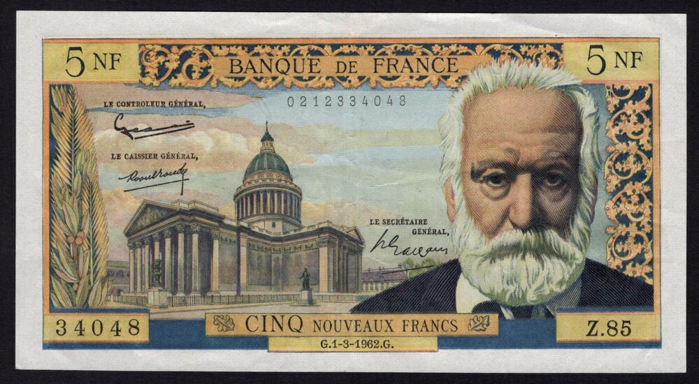 France - 5 Nouveaux Francs 1962 - Pick # 141 - VF