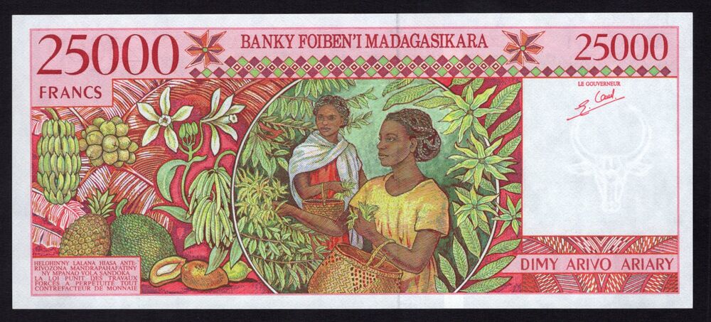 Madagascar - 25.000 Francs 1998 - Pick # 82 - UNC
