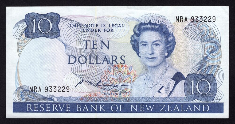 New Zealand - 10 Dollars 1981/92 - Pick # 172b - XF