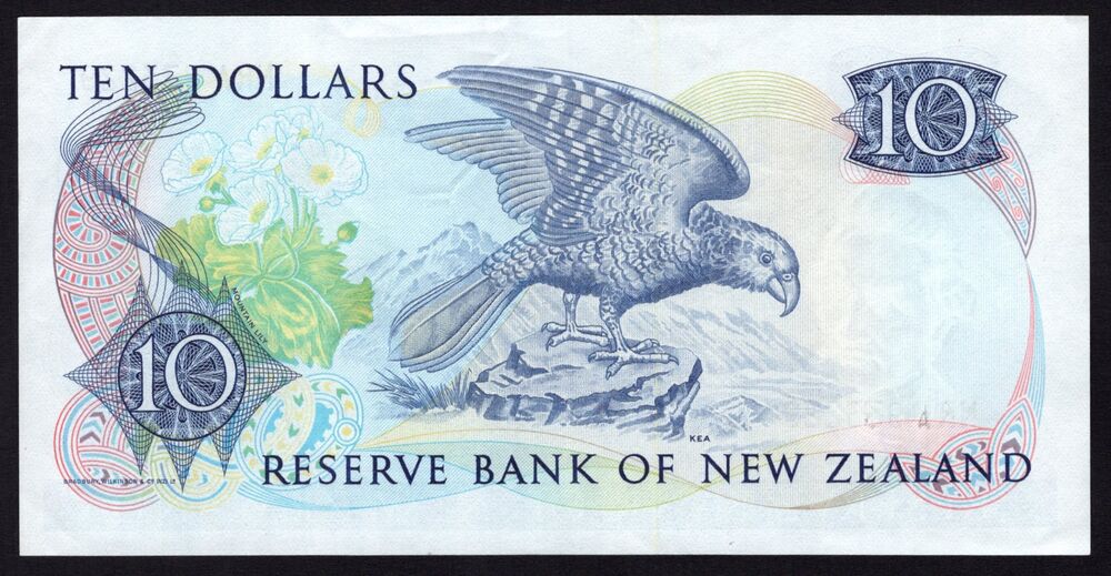 New Zealand - 10 Dollars 1981/92 - Pick # 172b - XF