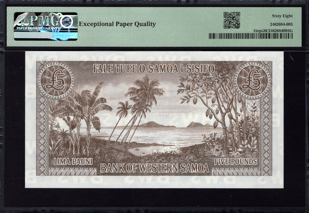 Western Samoa - 5 Pounds 2020 - Pick # 15rp - PMG 68 EPQ