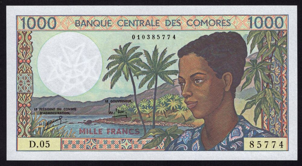 Comoros - 1000 Francs 1984/2004 - Pick # 11b - UNC