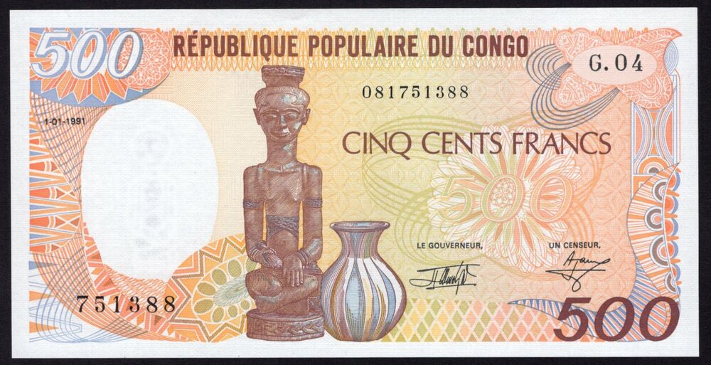 Congo - 500 Francs 1991 - Pick # 8d - UNC