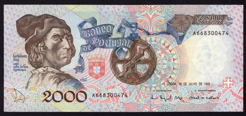 Portugal - 2000 Escudos 1992 - Pick # 186 - VF