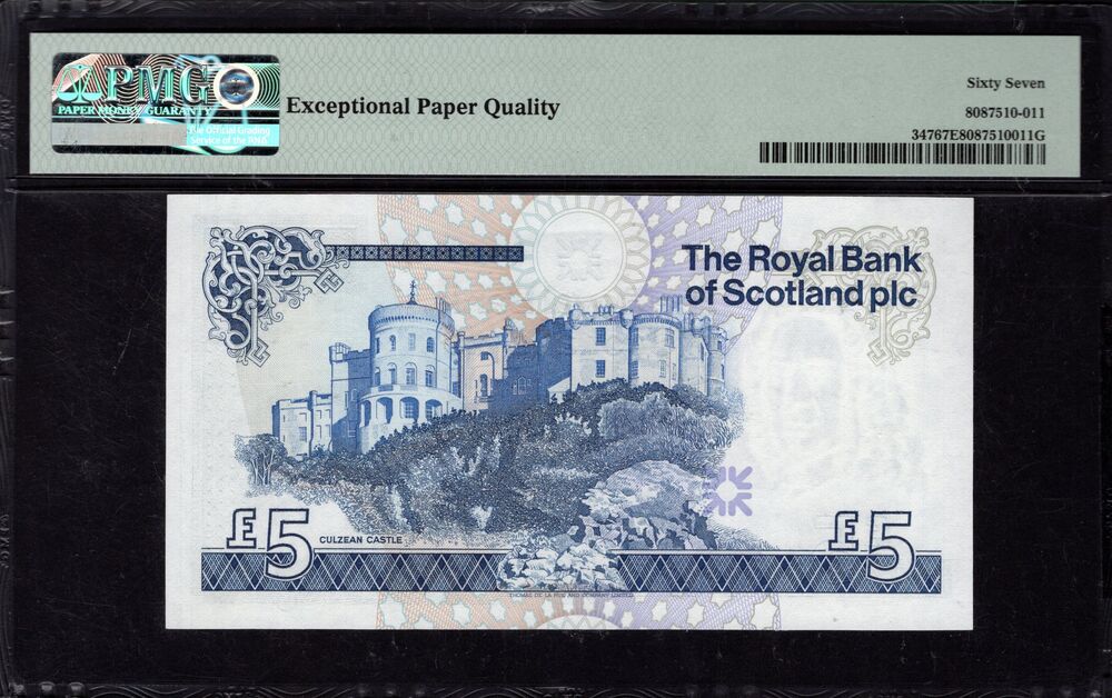 Scotland - 5 POUNDS 1987 - Pick # 347 - PMG 67 EPQ