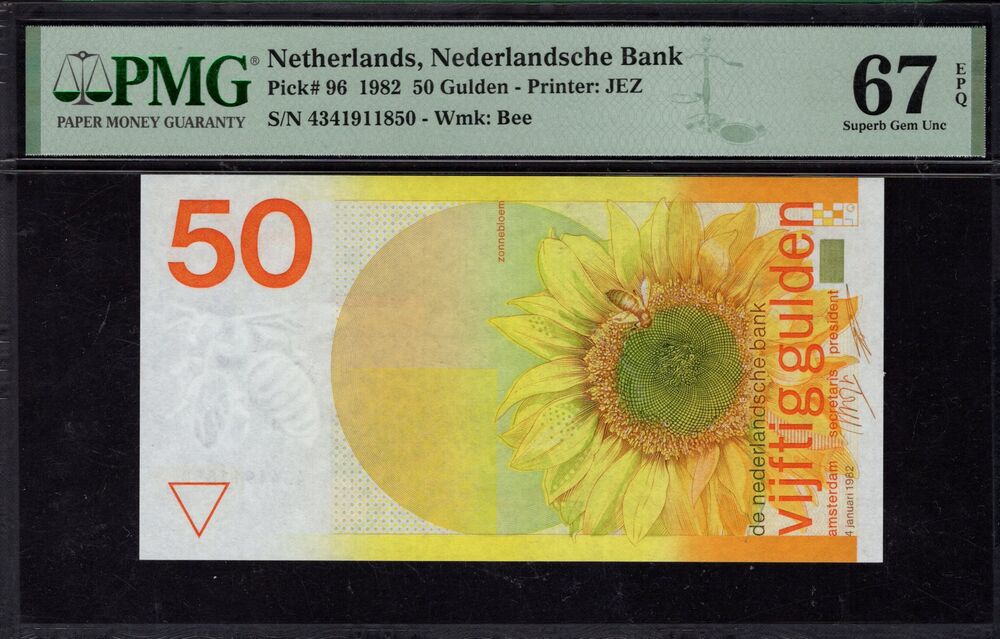 Netherlands - 50 Gulden 1982 - Pick # 96 - PMG 67 EPQ