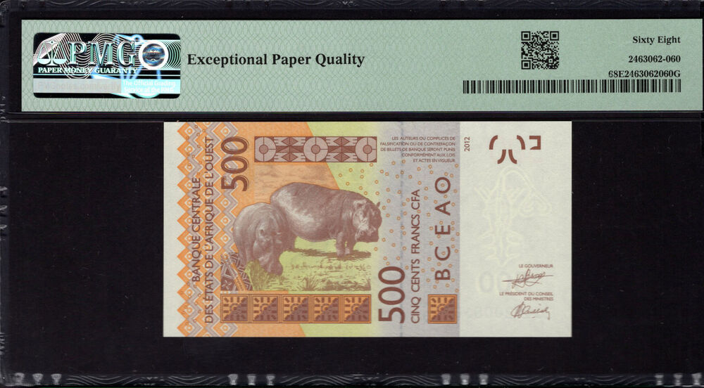 Guinea-Bissau - 500 Francs 2012 - Pick # Unlisted - PMG 68 EPQ