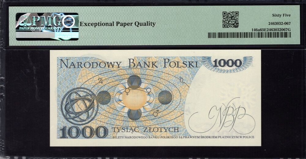 Poland - 1000 Zlotych 1975 - Pick # 146a - PMG 65 EPQ