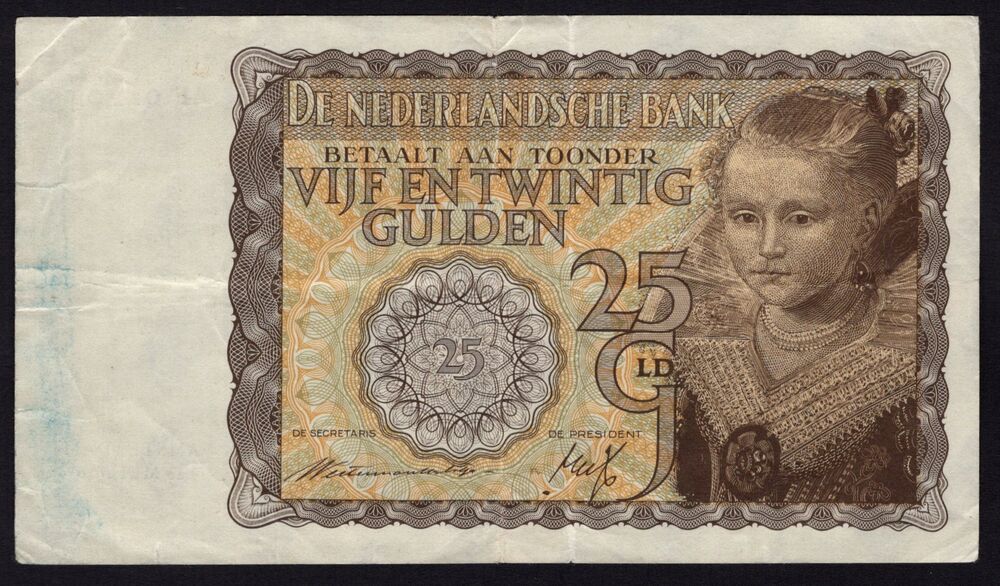 Netherlands - 25 Gulden 1940 - Pick # 57 - VF