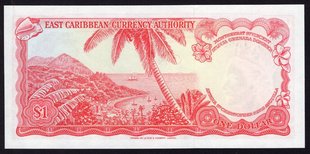 East Caribbean States - 1 Dollar 1965 - Pick # 13g - UNC