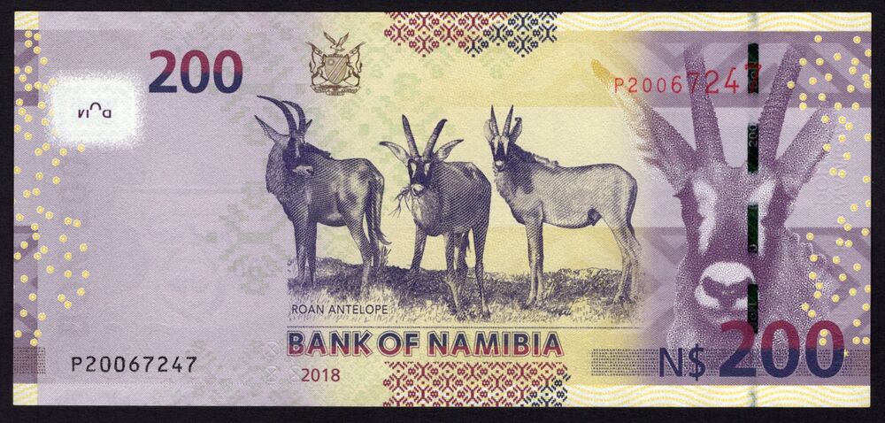 Namibia - 200 Dollars 2018 - Pick # 15 - UNC