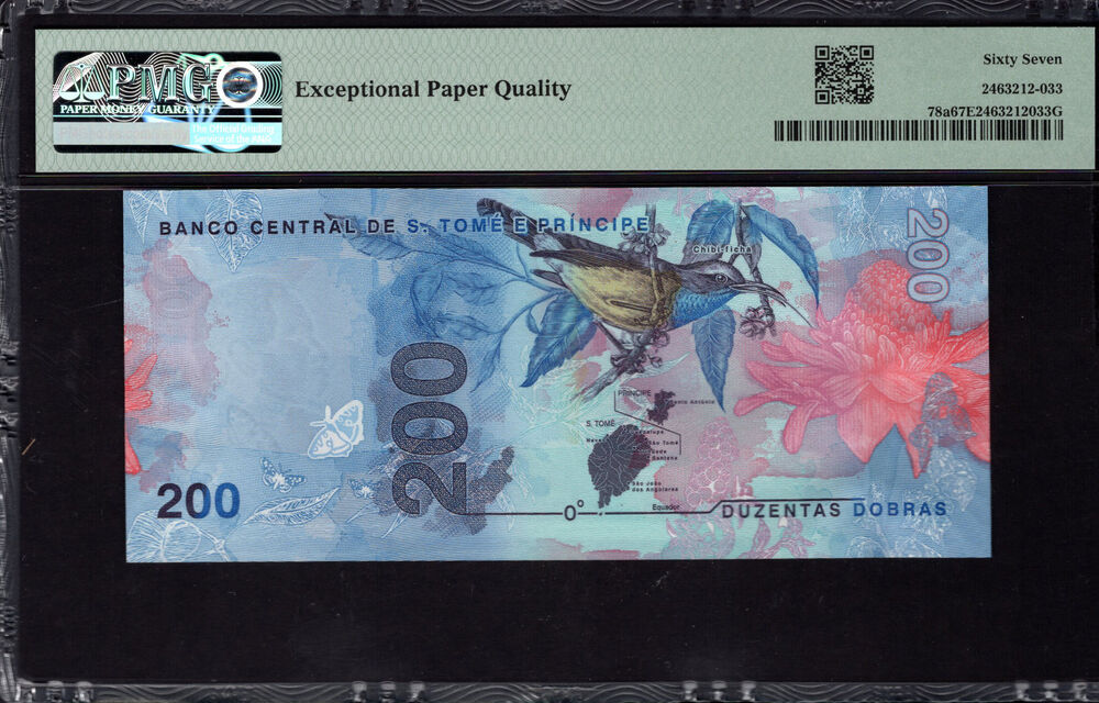 Sao Tome and Principe - 200 Dobras 2020 - Pick # 78a - PMG 67 EPQ