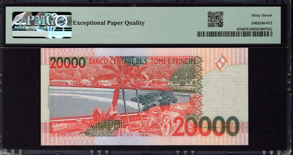 Sao Tome and Principe - 20.000 Dobras 2010 - Pick # 67d - PMG 67 EPQ
