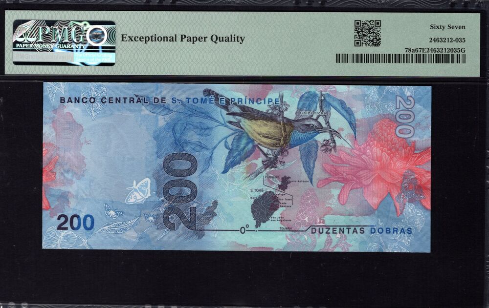 Sao Tome and Principe - 200 Dobras 2020 - Pick # 78a - PMG 67 EPQ