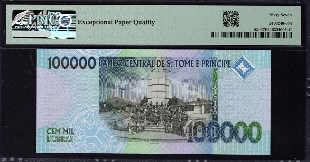 Sao Tome and Principe - 100.000 Dobras 2013 - Pick # 69c - PMG 67 EPQ