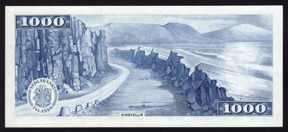 Iceland - 1000 Kronur 1961 - Pick # 41 - UNC
