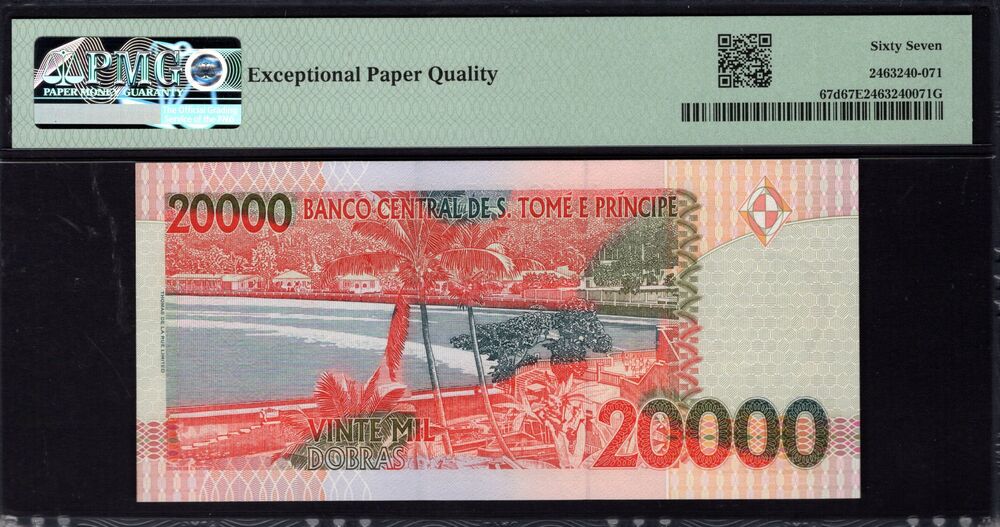 Sao Tome and Principe - 20.000 Dobras 2010 - Pick # 67d - PMG 67 EPQ