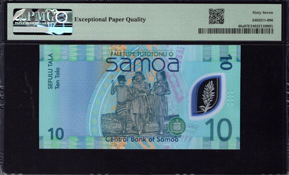 Samoa - 10 Tala 2007 - Pick # 48a - PMG 67 EPQ