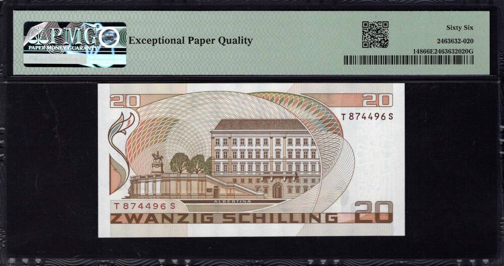 Austria - 20 Schilling 1986 - Pick # 148 - PMG 66 EPQ