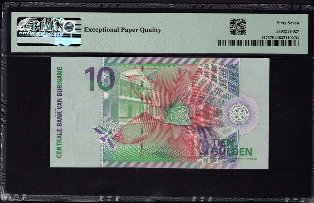 Suriname - 10 Gulden 2000 - Pick # 147 - PMG 67 EPQ