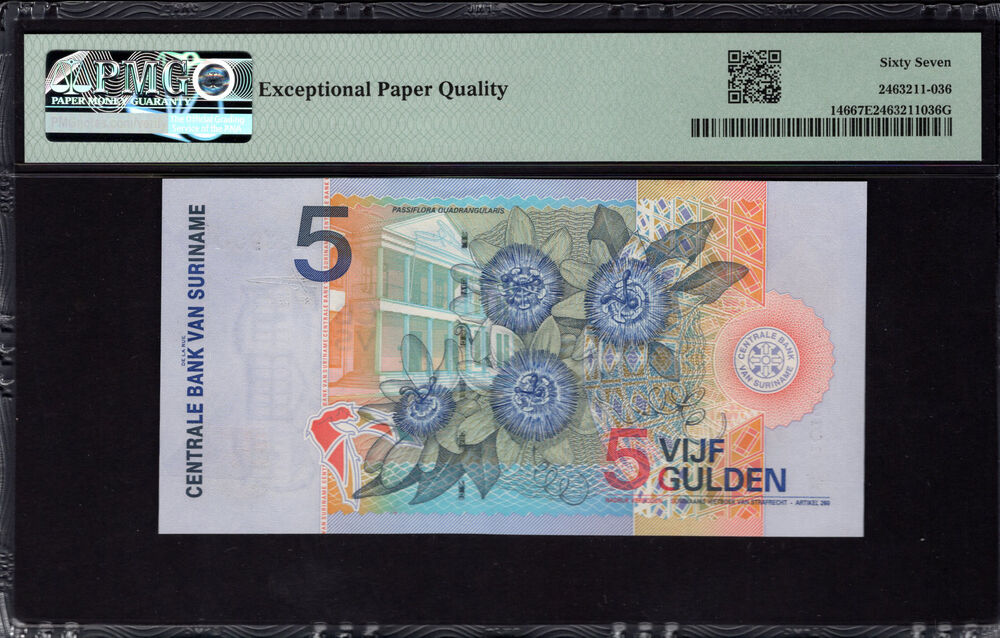 Suriname - 5 Gulden 2000 - Pick # 146 - PMG 67 EPQ