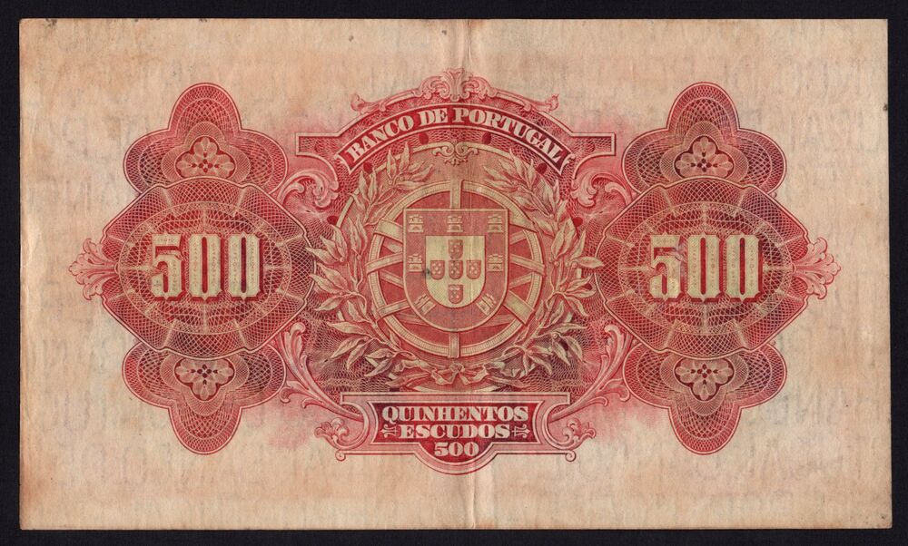Portugal - 500 Escudos 1922 - Pick # 130 - XF