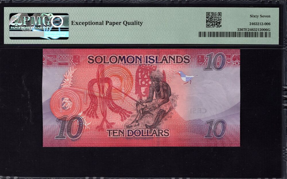 Solomon Islands - 10 Dollars 2017 - Pick # 33 - PMG 67 EPQ