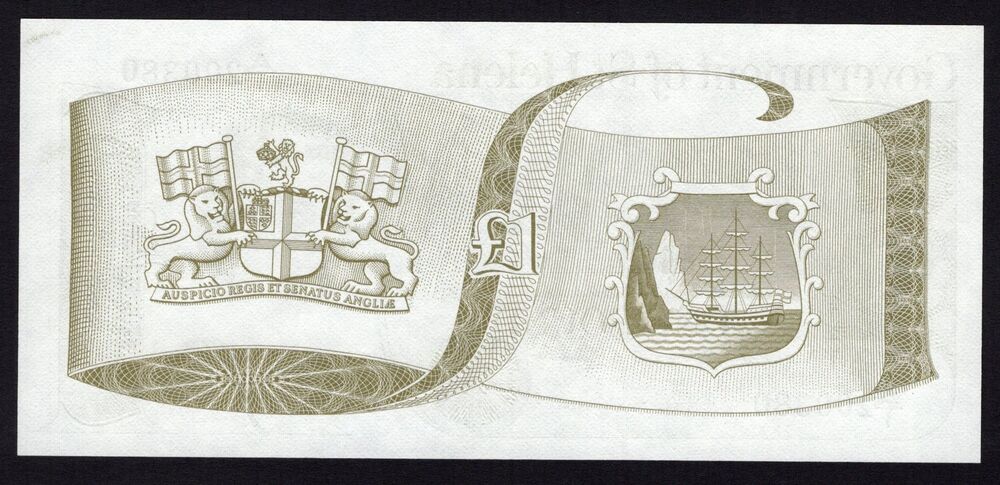 Saint Helena - 1 Pound 1981 - Pick # 9 - Correct spelling, small size - UNC