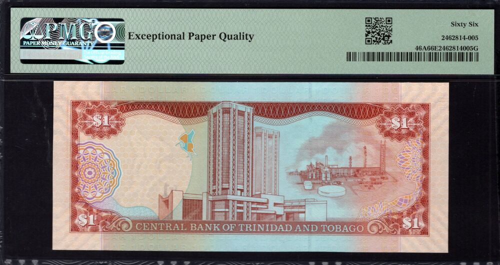 Trinidad and Tobago - 1 Dollar 2006 - Pick # 46A - PMG 66 EPQ