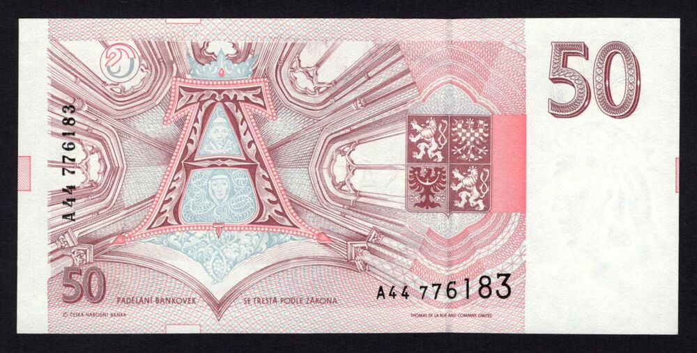 Czechia - 50 Korun 1993 - Pick # 4 - UNC