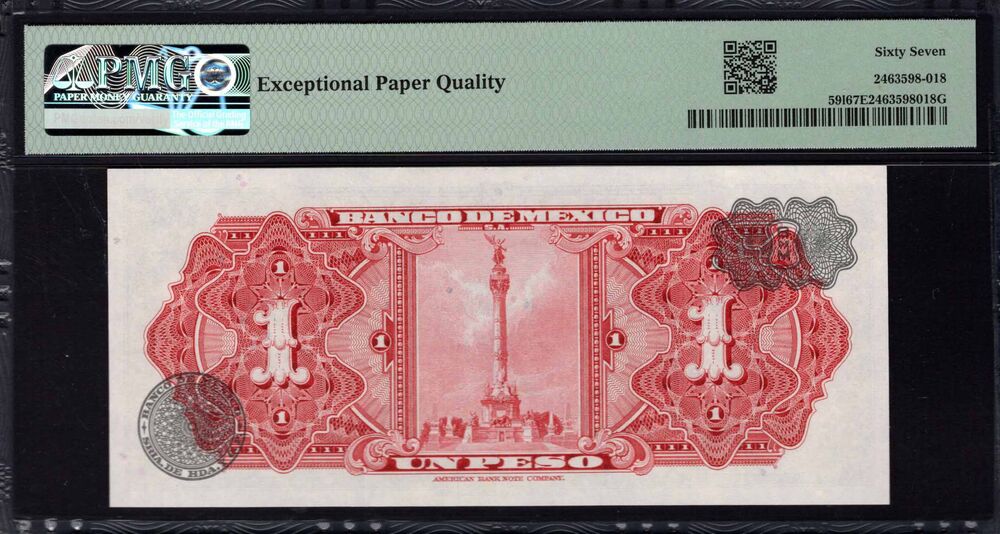 Mexico - 1 Peso 1970 - Pick # 591 - PMG 67 EPQ