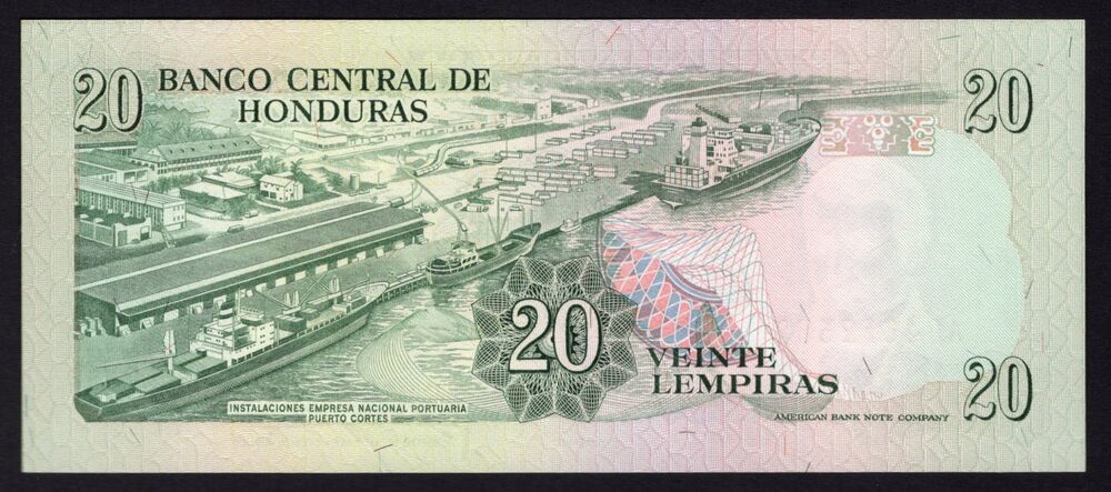 Honduras - 20 Lempiras 1992 - Pick # 65c - UNC